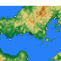 Nearby Forecast Locations - Shūnan - Carte