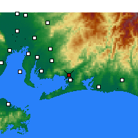 Nearby Forecast Locations - Toyokawa - Carte