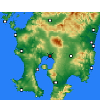 Nearby Forecast Locations - Kirishima - Carte