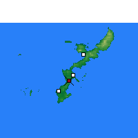 Nearby Forecast Locations - Okinawa - Carte
