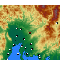 Nearby Forecast Locations - Tajimi - Carte