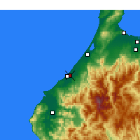 Nearby Forecast Locations - Komatsu - Carte