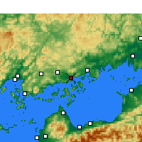 Nearby Forecast Locations - Mihara - Carte