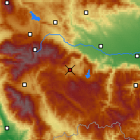 Nearby Forecast Locations - Velingrad - Carte