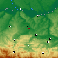 Nearby Forecast Locations - Levski - Carte