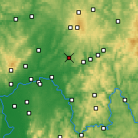 Nearby Forecast Locations - Büdingen - Carte