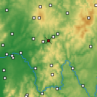 Nearby Forecast Locations - Bad Soden-Salmünster - Carte