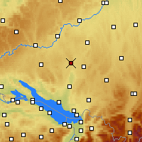 Nearby Forecast Locations - Aulendorf - Carte