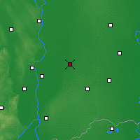 Nearby Forecast Locations - Kiskőrös - Carte