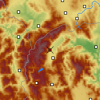 Nearby Forecast Locations - Kamenyané - Carte