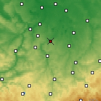 Nearby Forecast Locations - Zeitz - Carte