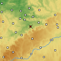 Nearby Forecast Locations - Kirchheim unter Teck - Carte