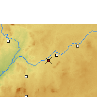 Nearby Forecast Locations - Mbandjock - Carte