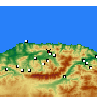 Nearby Forecast Locations - Timizart - Carte