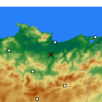Nearby Forecast Locations - Dréan - Carte