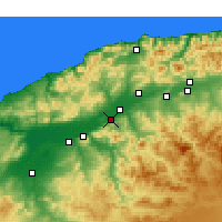 Nearby Forecast Locations - Boukadir - Carte