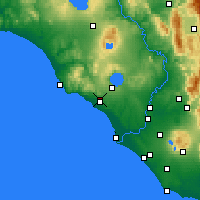 Nearby Forecast Locations - Cerveteri - Carte