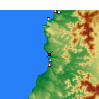 Nearby Forecast Locations - Valparaíso - Carte