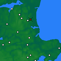 Nearby Forecast Locations - Bælum - Carte