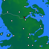 Nearby Forecast Locations - Kruså - Carte