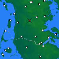 Nearby Forecast Locations - Toftlund Sogn - Carte