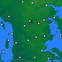 Nearby Forecast Locations - Vejen - Carte