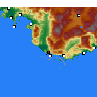 Nearby Forecast Locations - Kalkan - Carte