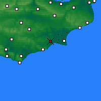 Nearby Forecast Locations - Rye - Carte