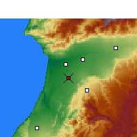 Nearby Forecast Locations - Biougra - Carte