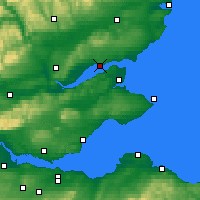 Nearby Forecast Locations - Dundee - Carte