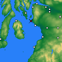 Nearby Forecast Locations - Firth of Clyde - Carte