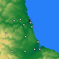 Nearby Forecast Locations - Tynemouth - Carte