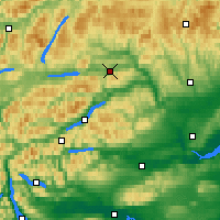 Nearby Forecast Locations - Loch Tummel - Carte