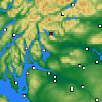 Nearby Forecast Locations - Loch Katrine - Carte