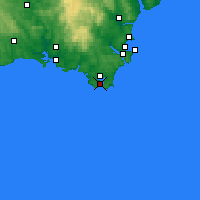 Nearby Forecast Locations - Salcombe - Carte