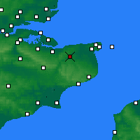 Nearby Forecast Locations - Canterbury - Carte