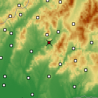 Nearby Forecast Locations - Velky vrch - Carte