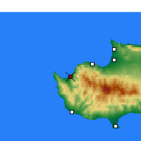 Nearby Forecast Locations - Pólis Chrysochoús - Carte