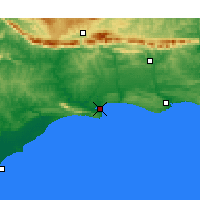 Nearby Forecast Locations - Witsand - Carte
