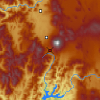 Nearby Forecast Locations - Mont Shasta - Carte
