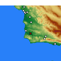 Nearby Forecast Locations - Lompoc (Aéroport) - Carte
