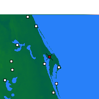 Nearby Forecast Locations - C. Canaveral - Carte