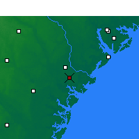 Nearby Forecast Locations - Hunter Army Airfield - Carte