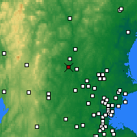 Nearby Forecast Locations - Nashua - Carte