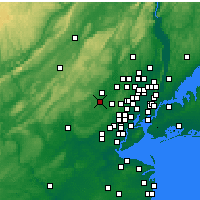 Nearby Forecast Locations - Morristown - Carte