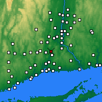 Nearby Forecast Locations - Meriden - Carte