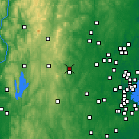Nearby Forecast Locations - Fitchburg - Carte