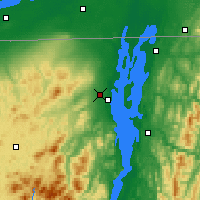 Nearby Forecast Locations - Plattsburgh - Carte