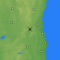 Nearby Forecast Locations - Waukesha - Carte