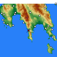 Nearby Forecast Locations - Areópoli - Carte